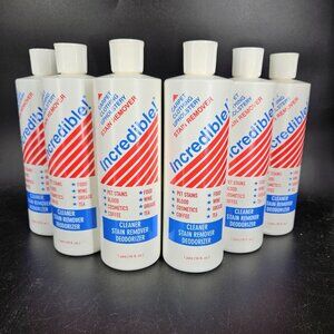 Incredible Stain Remover Cleaner 6 Carpet Upholstery Pet Stains Deodorizer 16oz